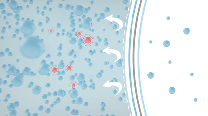 Anti virus protection mask to prevent others from corona COVID-19 and SARS cov 2 infection, 3d rendering