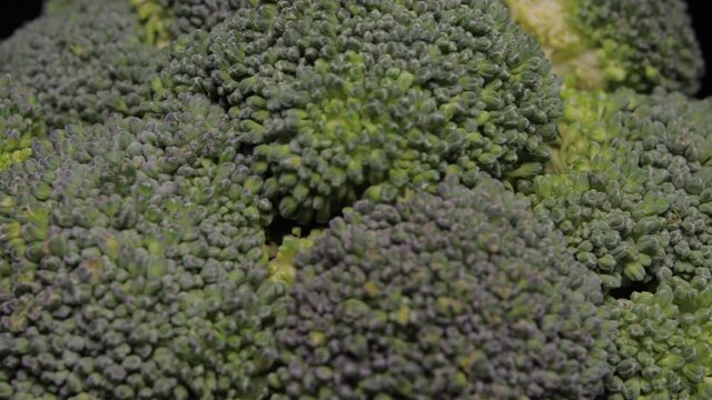 broccoli vegetable rotate 4k