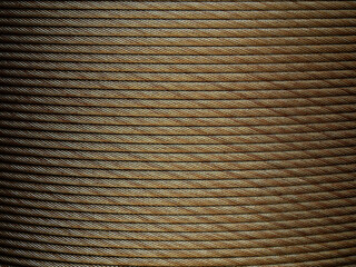 texture of gold steel wire rope sling