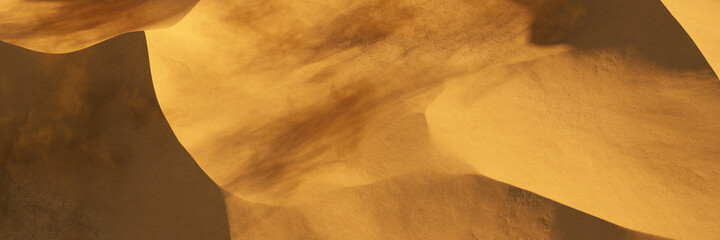 Sand auf Düne in der Sahara Wüste von oben