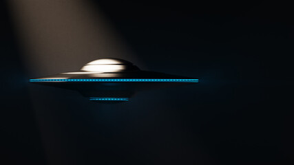 Unidentified Flying Object, 3d rendering