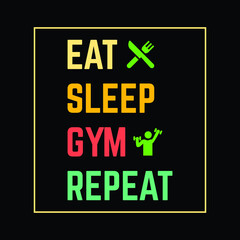 Eat Sleep Repeat t-shirt Designs