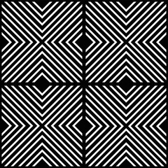 black and white geometric seamless pattern