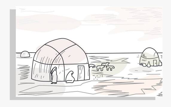 simple outline for coloring book from picter P.Kuznecov nomad live