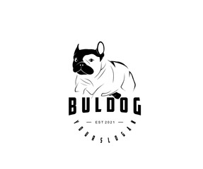 dog animal icon snake logo design template