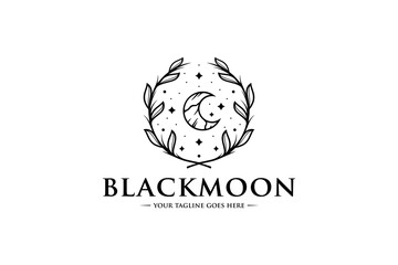 Black Moon Logo Template
