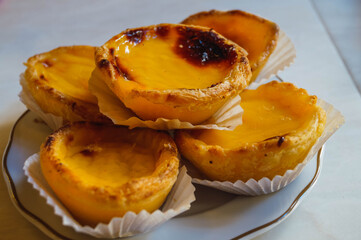 traditional portuguese dessert, pastel de Belem