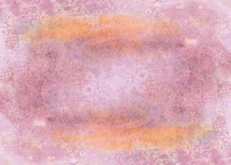 Weathered rusty paper texture. Watercolor abstract painting.