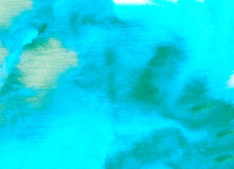 Abstract blue watercolor background. Hand painted texture.