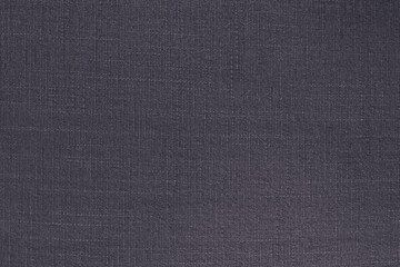 Dark grey linen fabric cloth texture background, seamless pattern of natural textile.