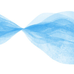 Obraz premium Watercolor transparent wave light blue color background. Watercolour hand painted waves illustration