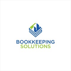 bookkeeping solution for  urban building vector