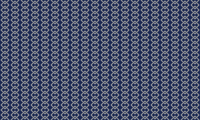 和柄　吉原繋ぎ　シームレスパターン　背景素材　青
