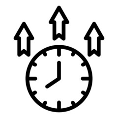 web up time icon vector