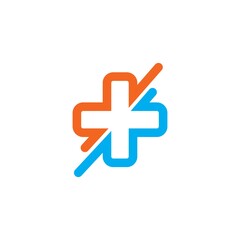 cross medical  icon  vector illustration design