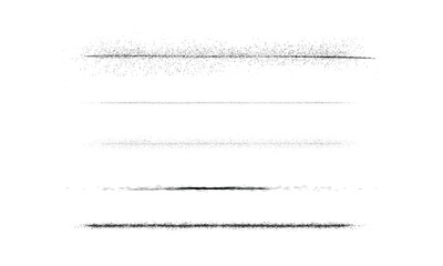 Obraz premium Set of artistic pen brushes.Doodles, ink brushes.Set of vector grunge brushes. Collection of strokes of markers. Set of wavy horizontal lines