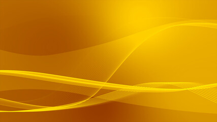 Fototapeta premium 金色のデジタル波型ウェーブ背景素材