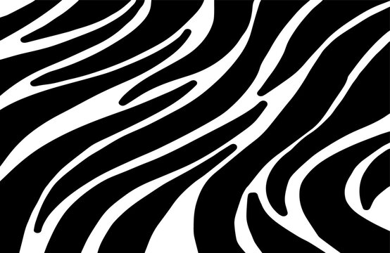 background with black streamlined spots, zebra, decorative graphics, abstraction, animal print