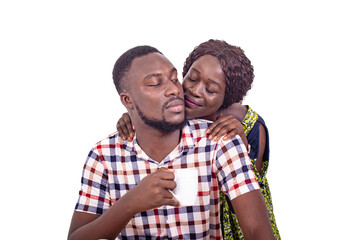 Obraz premium beautiful young happy couple.