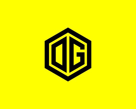 G OG GO Letter logo design vector template