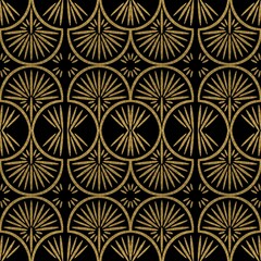 Seamless Repeating Pattern Tile Gold Black