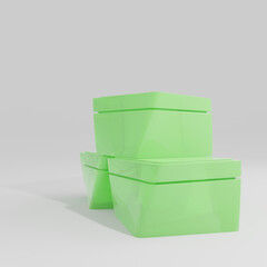 plastic boxes