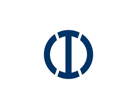 i oi io letter logo design vector template