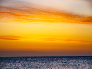 Sky at sunrise over sea