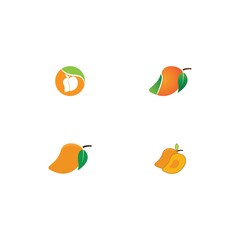 mango fruit vector icon ilustration