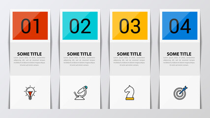 Infographic design template. Creative concept with 4 steps