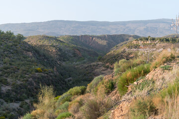 Fototapeta na wymiar mountain area in southern Spain