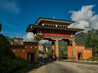 Ark at the entrance to the park in Bhutan