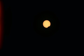 partial solar eclipse in June 2020 seen in Romania
