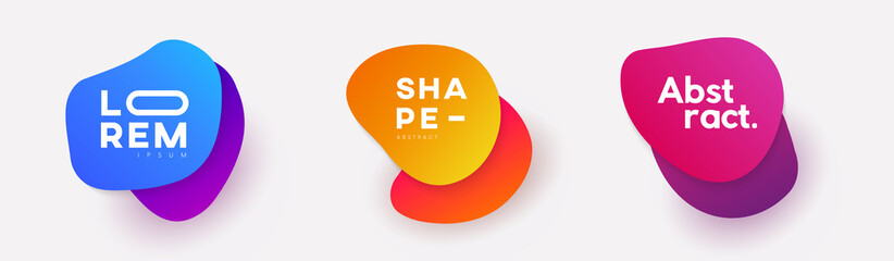 Modern Abstract Geometric Shapes for Logo Design.