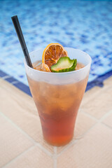 cocktail in the pool