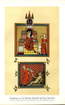 Darstellungen aus der Biblischen Geschichte des Guiart Desmoulins (Guyart des Moulins). Nach zwei Handschriften des 14. Jahrhunderts,