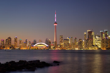 Cityscape de la ciudad de de Toronto en Canadá.