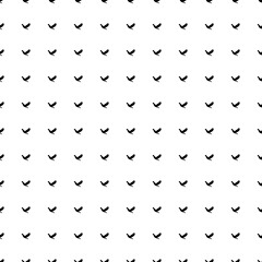 Square seamless background pattern from black eagle symbols. The pattern is evenly filled. Vector illustration on white background