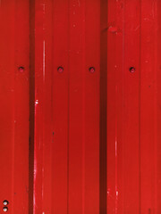 Fototapeta premium Blue rippled metal texture with bolts