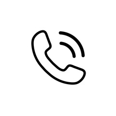 Handset line icon symbol simple design