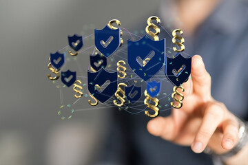 rendering digital paragraph law symbol