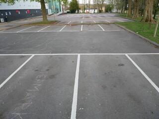 Obraz premium empty parking lot