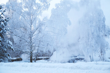 Strong russian beautiful winter