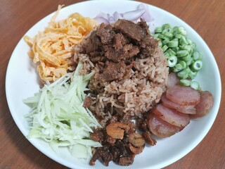 stew with rice and vegetable