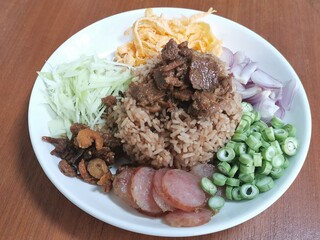 stew with rice and vegetable