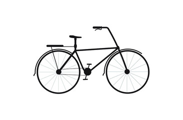 Naklejka na ściany i meble Bicycle vector on white background.