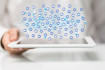 data network 3d digital info