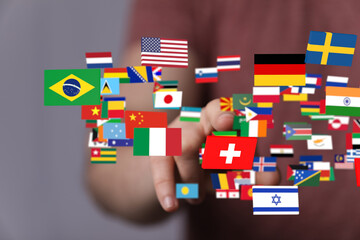 International world flag 3d digital