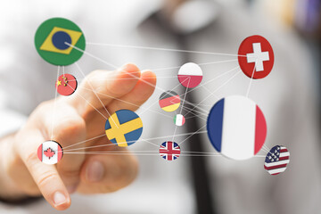 International world flag 3d digital