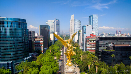Toma aérea de la Ciudad de México 